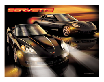 C6 Black Corvette