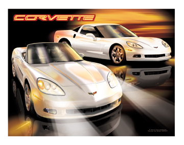 C6 - White Corvette 