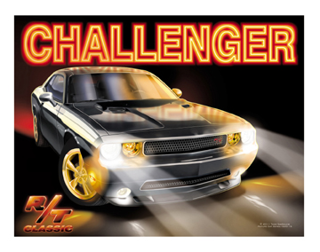2011-14 Blk Challenger RT with White Stripe