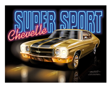 1970 Chevelle SS Gold - Black SS Stripe