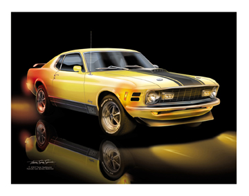 1970 Yellow Mustang Mach 1