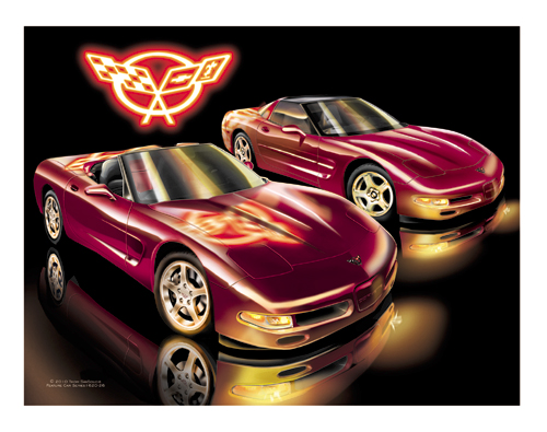 C5 -  Magnetic Red Corvette 