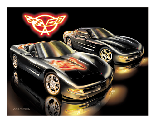 C5 Black Corvette