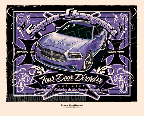 2011 - 2014 Retro Charger Print
